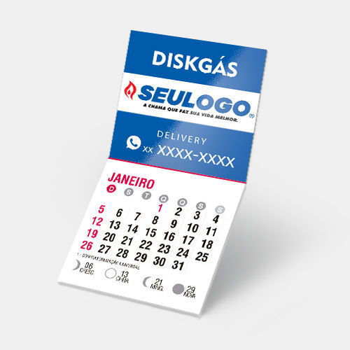 Imã de Geladeira com Calendário 2026